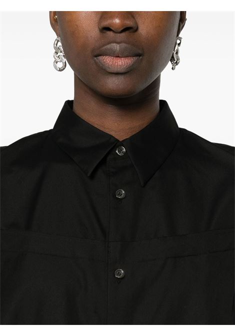 Camicia con orlo a taglio vivo in nero - donna COMME DES GARCONS COMME DES GARCONS | RMB0181